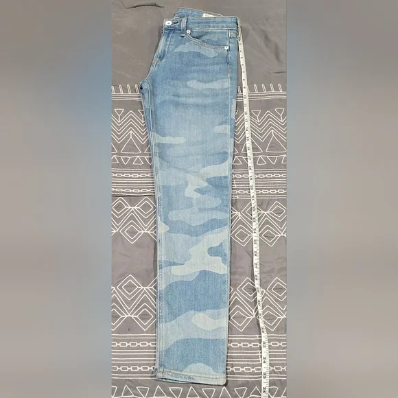 Rag & Bone Cate Midrise Ankle Skinny In Faded Camo Size 25 - Picture 2 of 9